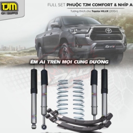 Full Set giảm xóc cho Toyota Hilux với Bộ Phuộc TJM Comfort & Nhíp APM