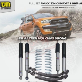 Full Kit giảm xóc với Phuộc TJM Comfort & Nhíp APM cho Ford Ranger (2012-2018)