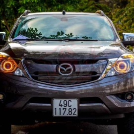 Mẫu đèn độ Mazda BT50 2015 (Độ Bi Xenon | Mắt quỷ | Angel Eyes)