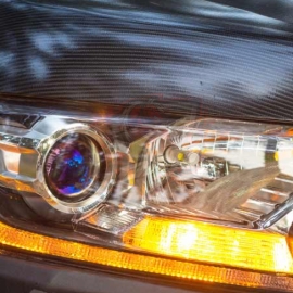Mẫu đèn độ Ranger WildTrak 2019 với gói độ Bi Xenon và mí Led chạy Audi