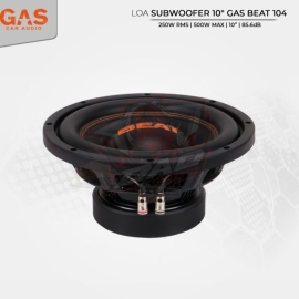 Loa Subwoofer 10″ GAS BEAT 104 250W (RMS) 500W (MAX) 4 Ohms