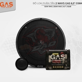Bộ loa phân tần 2 ways GAS 6,5″ GS6K 125W RMS / 250W MAX