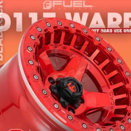 Mâm Fuel WARP Beadlock D117 17×9 | 6×139.7 | ET-15 (Màu Đỏ Candy)