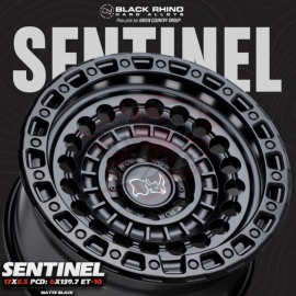 Black Rhino® - Mâm Black Rhino Sentinel 17×8.5 | 6×139.7 | ET-10 | CB112.1 (Đen mờ)