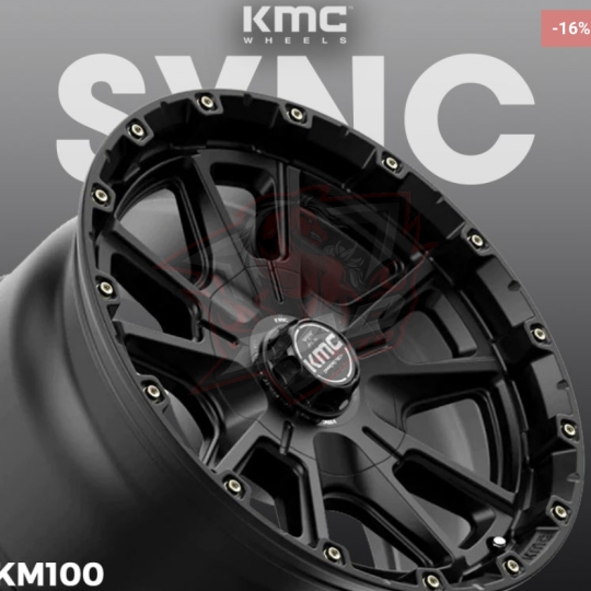 XD Series - KMC® - Mâm KMC KM100 Sync 17×8.5 | 6×139.7 | ET00 | CB106.10 (Đen Satin)